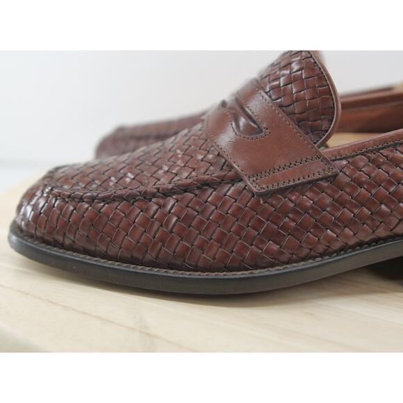 Burberry woven‎ leather loafters Dress Shoe Size 41 Brown Made in Italy main image 8